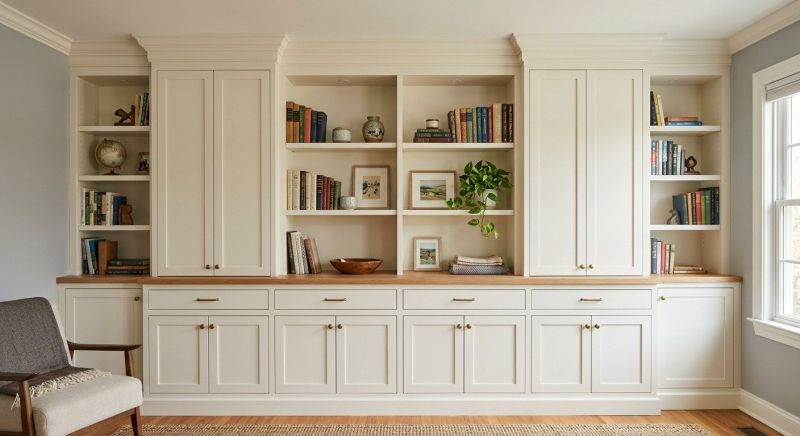 Built In Bookshelves Installation in Annapolis, MD